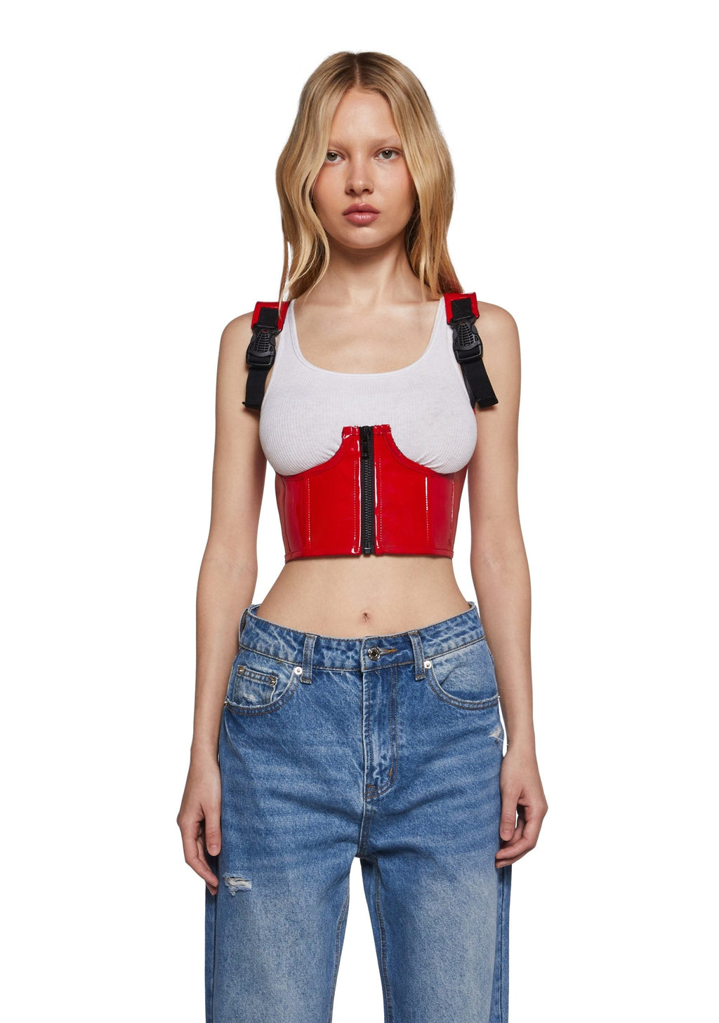 My Type Underbust Corset- Red