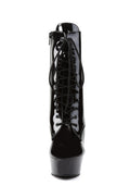Delight-1020 Platform Ankle Boots-Black