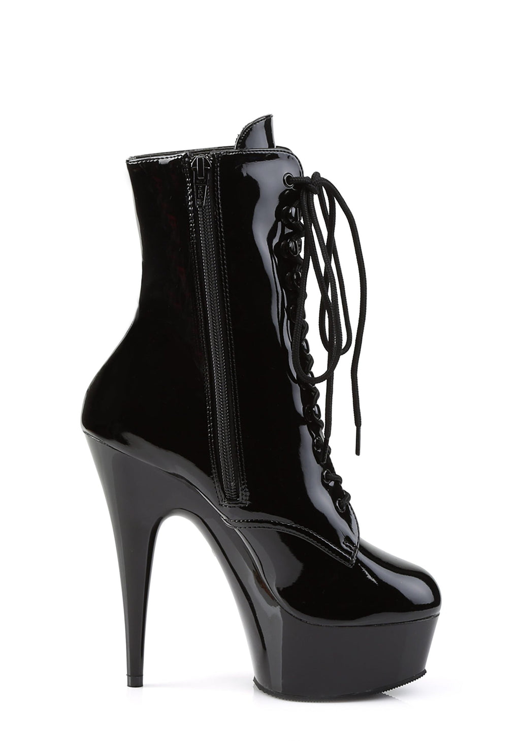 Delight-1020 Platform Ankle Boots-Black