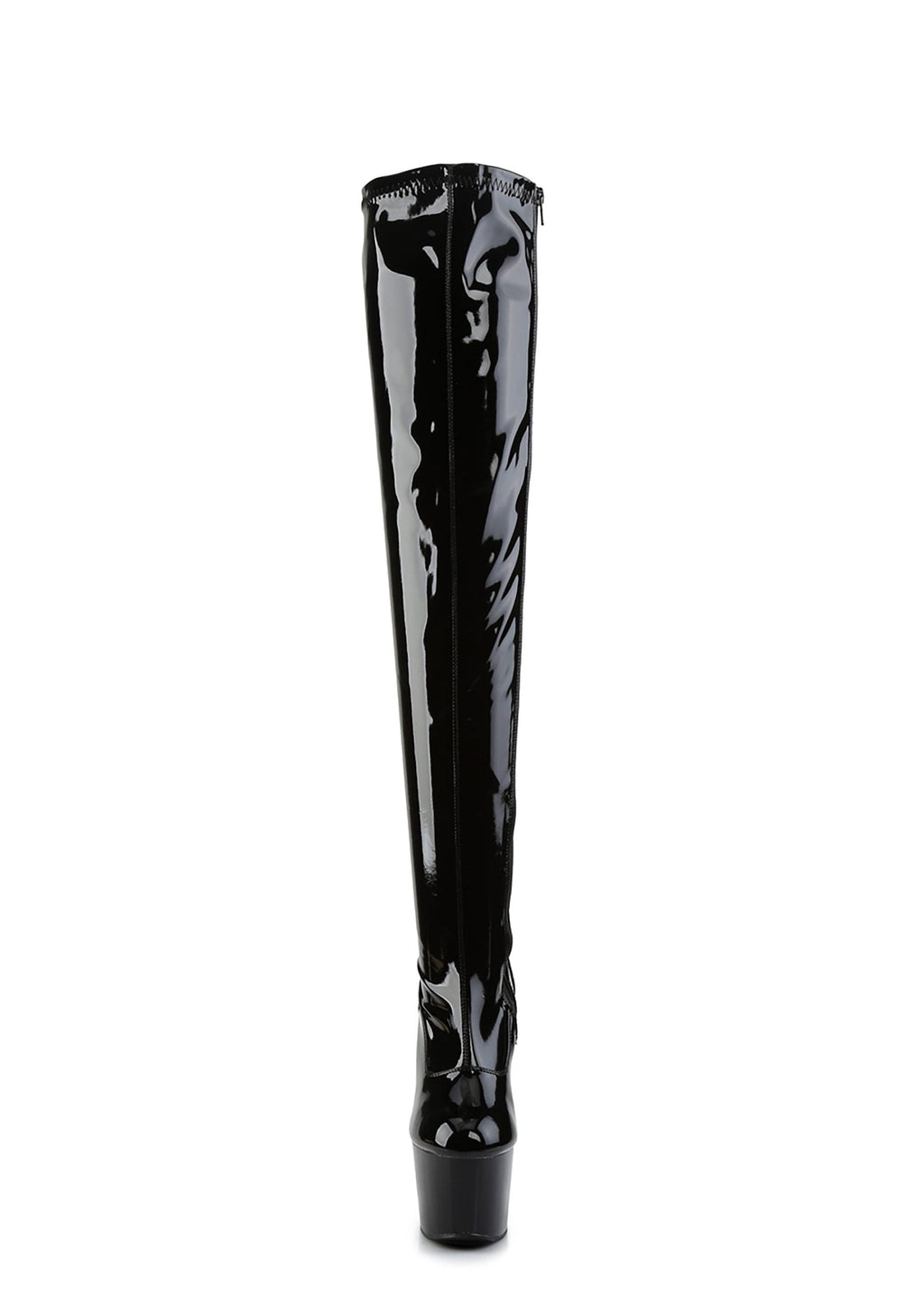 Adore-3000 Platform Thigh High Boots-Black