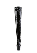 Adore-3000 Platform Thigh High Boots-Black