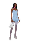 I’m Baby Mini Slip Dress – Light Blue
