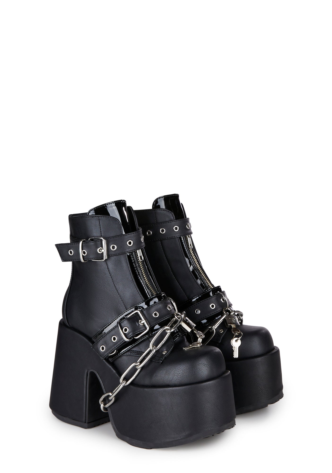 Camel-205 Platform Ankle Boots