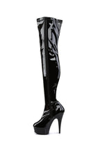 Delight-3000 Platform Thigh High Boots-Black