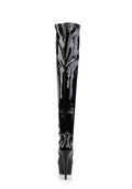Delight-3000 Platform Thigh High Boots-Black