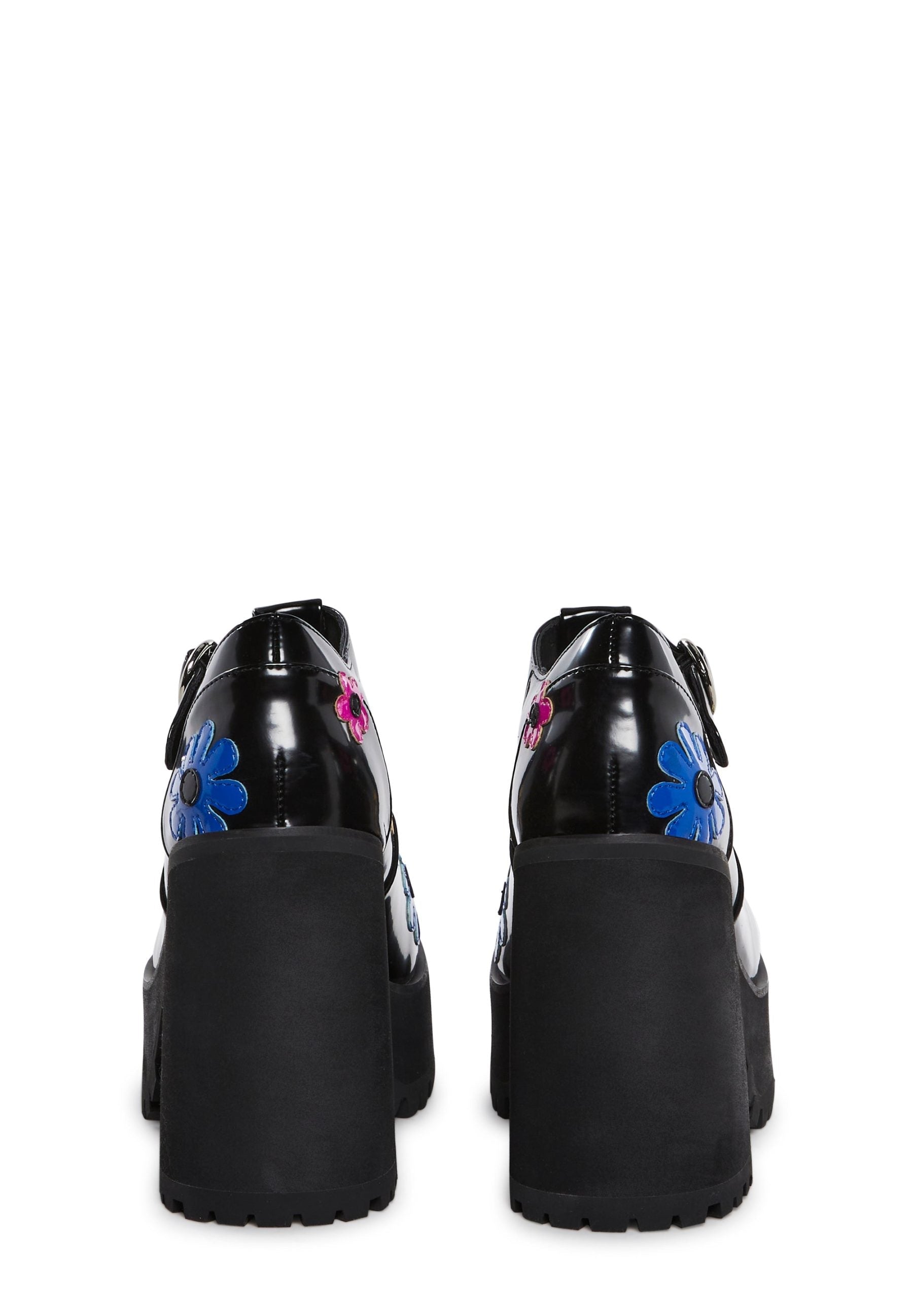 Flower Power Platform Mary Janes