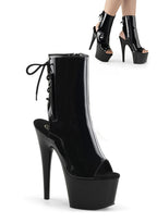Adore-1018 Platform Ankle Boots-Black