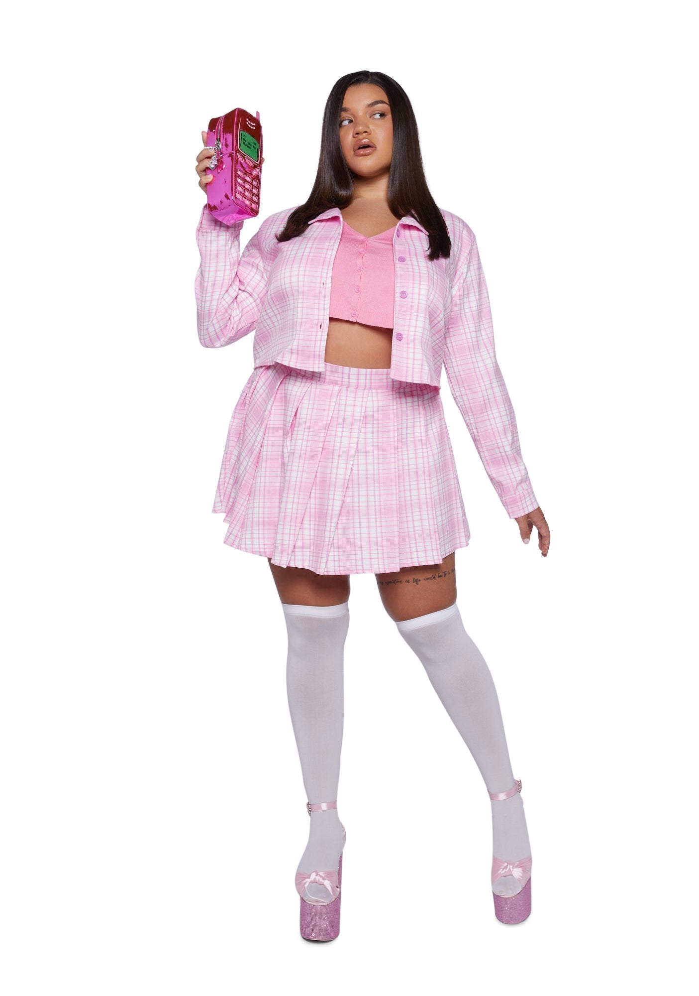 Plus Queen Plastic Costume Set
