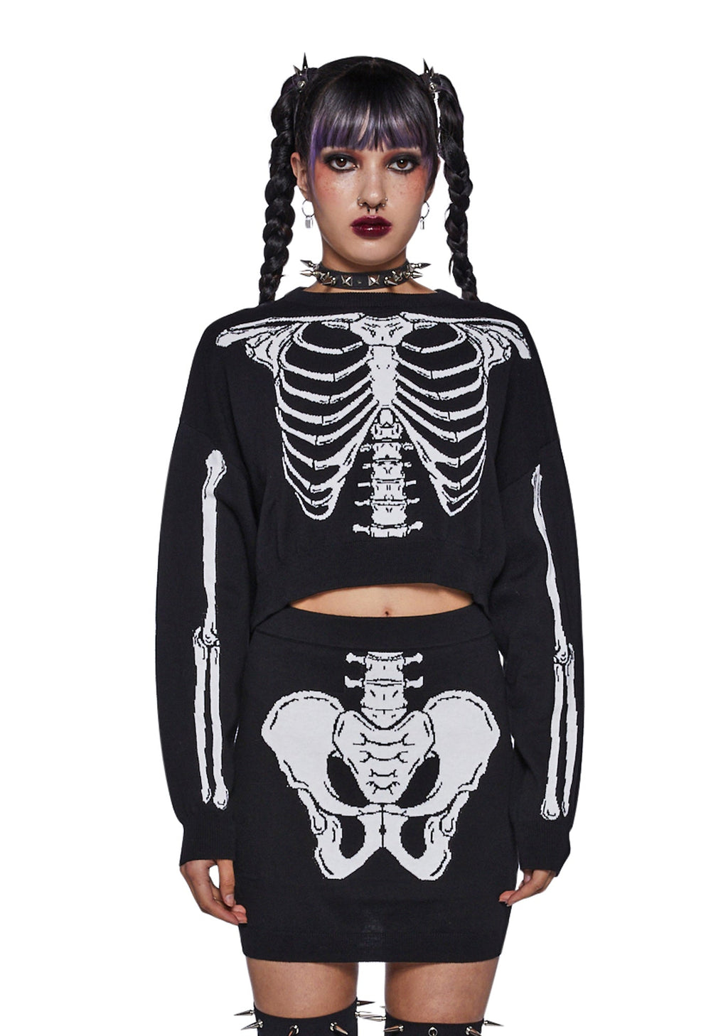 X-Ray Vision Knit Skirt Set