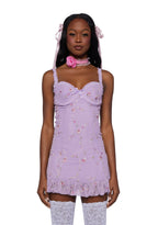 I’m Baby Mini Slip Dress – Purple
