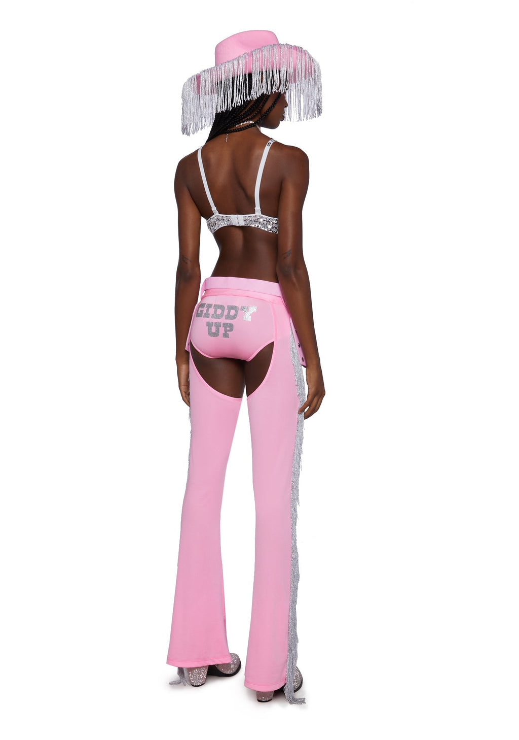 Giddy Up Rhinestone Cowgirl Costume – Pink