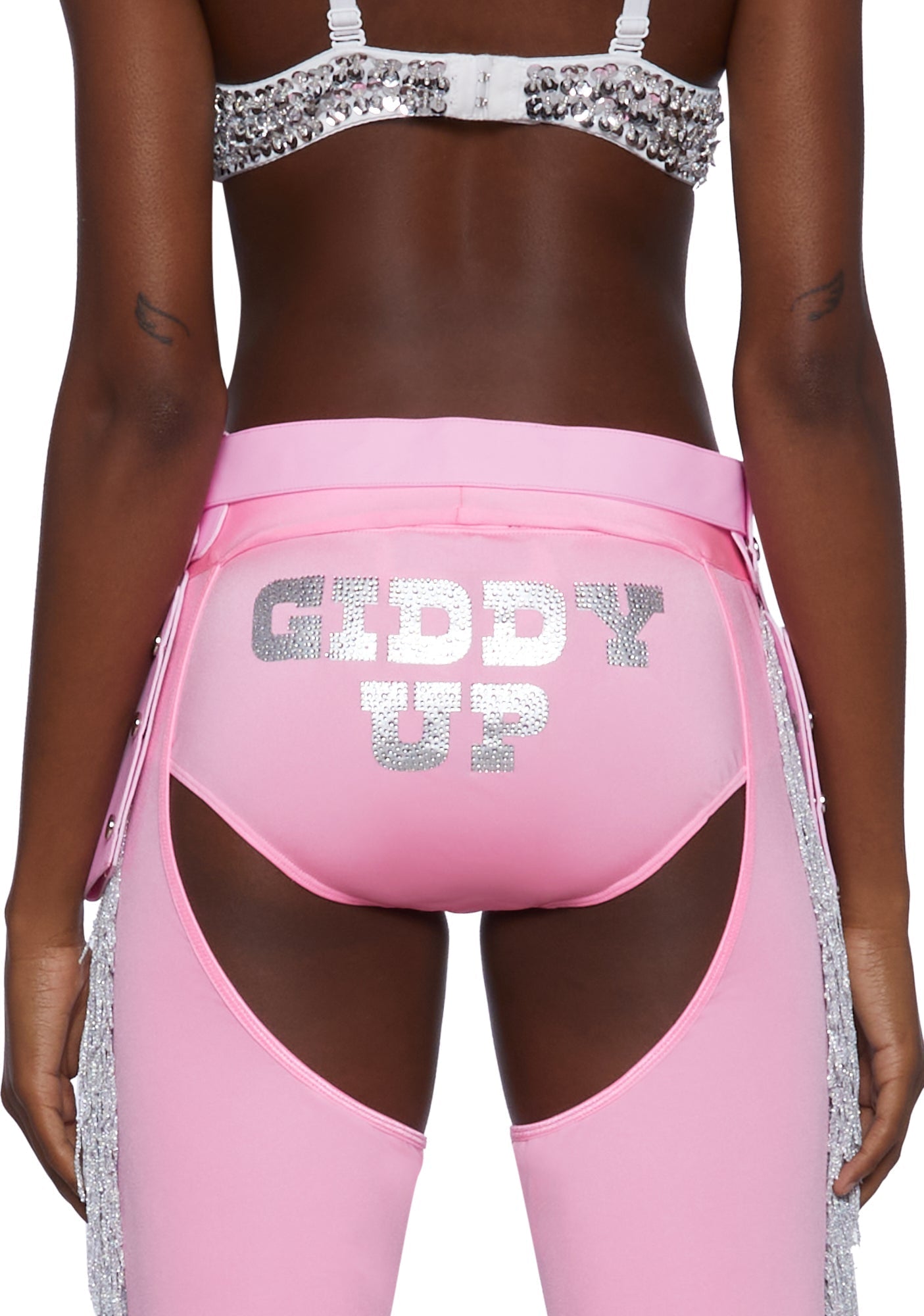 Giddy Up Rhinestone Cowgirl Costume – Pink