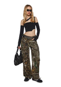Shut Up Touch Me Strappy Crop Top
