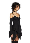 F is For Fairies Handkerchief Dress – Black