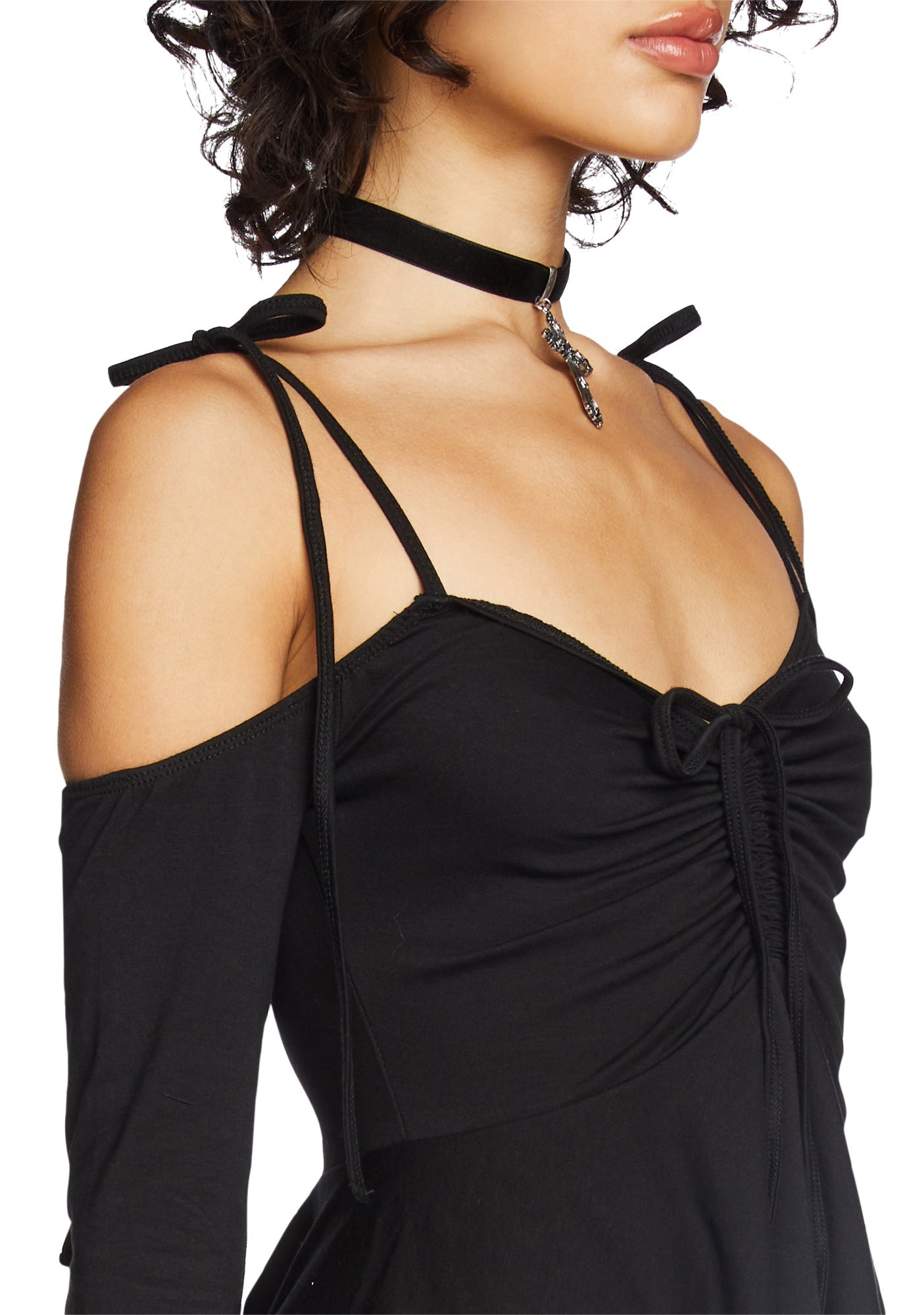 F is For Fairies Handkerchief Dress – Black