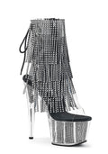 Adore-1017SRS Platform Ankle Boots-Clear