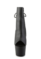 Adore-1018 Platform Ankle Boots-Black PU