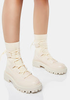 First To Board Platform Ankle Boots