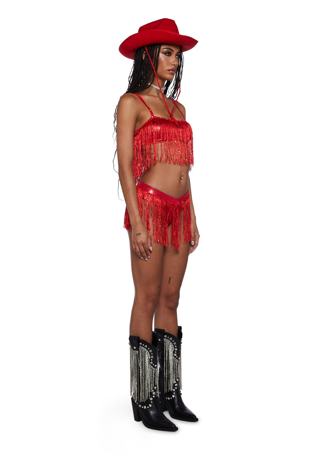 Rave Rodeo Cowgirl Costume – Red