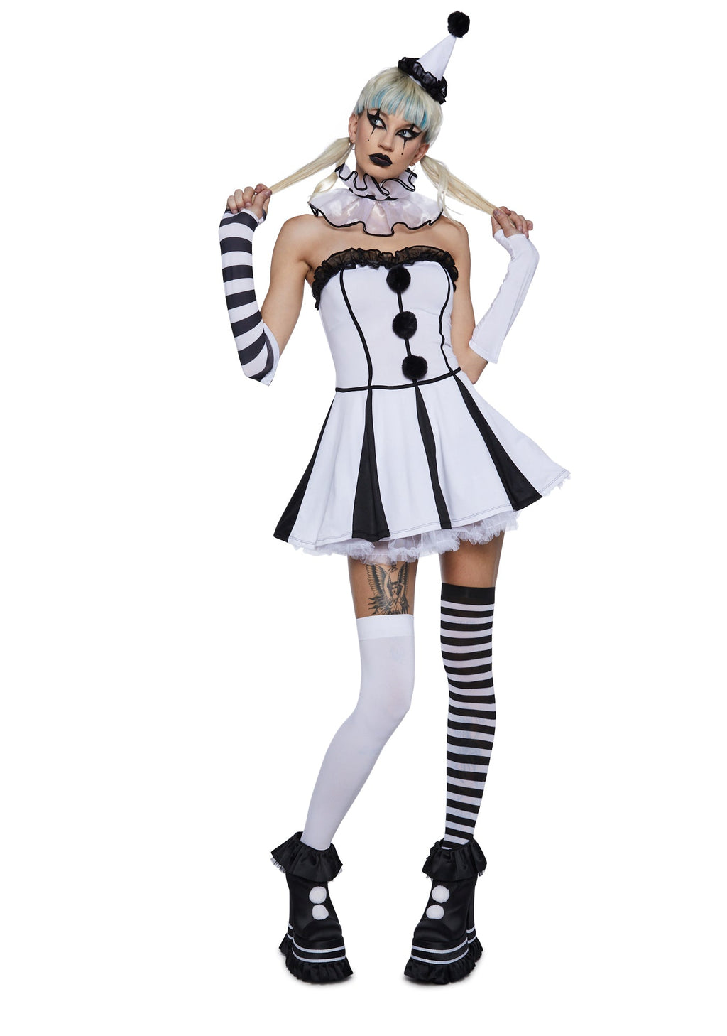 Classic Clown Girl Costume Set