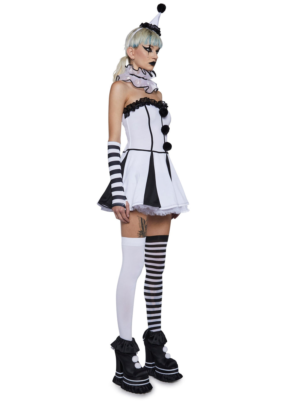 Classic Clown Girl Costume Set