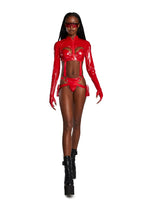 Sci Fi Babe Costume Set – Red