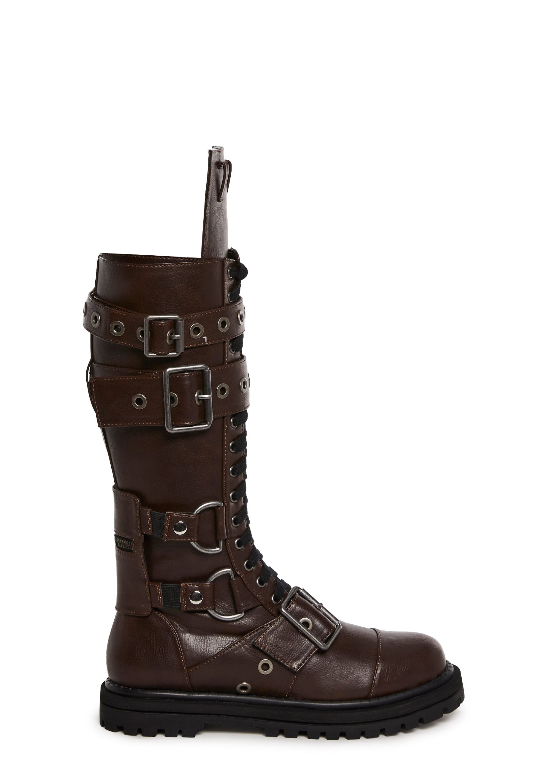 Cognac Hour Of Devastation Combat Boots