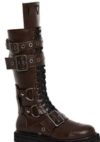 Cognac Hour Of Devastation Combat Boots