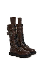 Cognac Hour Of Devastation Combat Boots