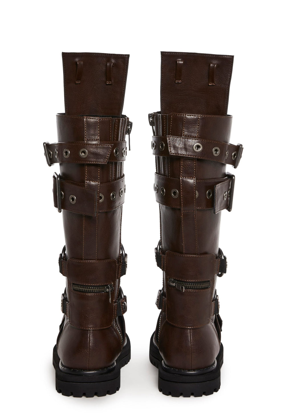 Cognac Hour Of Devastation Combat Boots