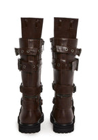 Cognac Hour Of Devastation Combat Boots