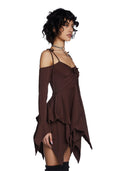 F is For Fairies Handkerchief Dress – Brown