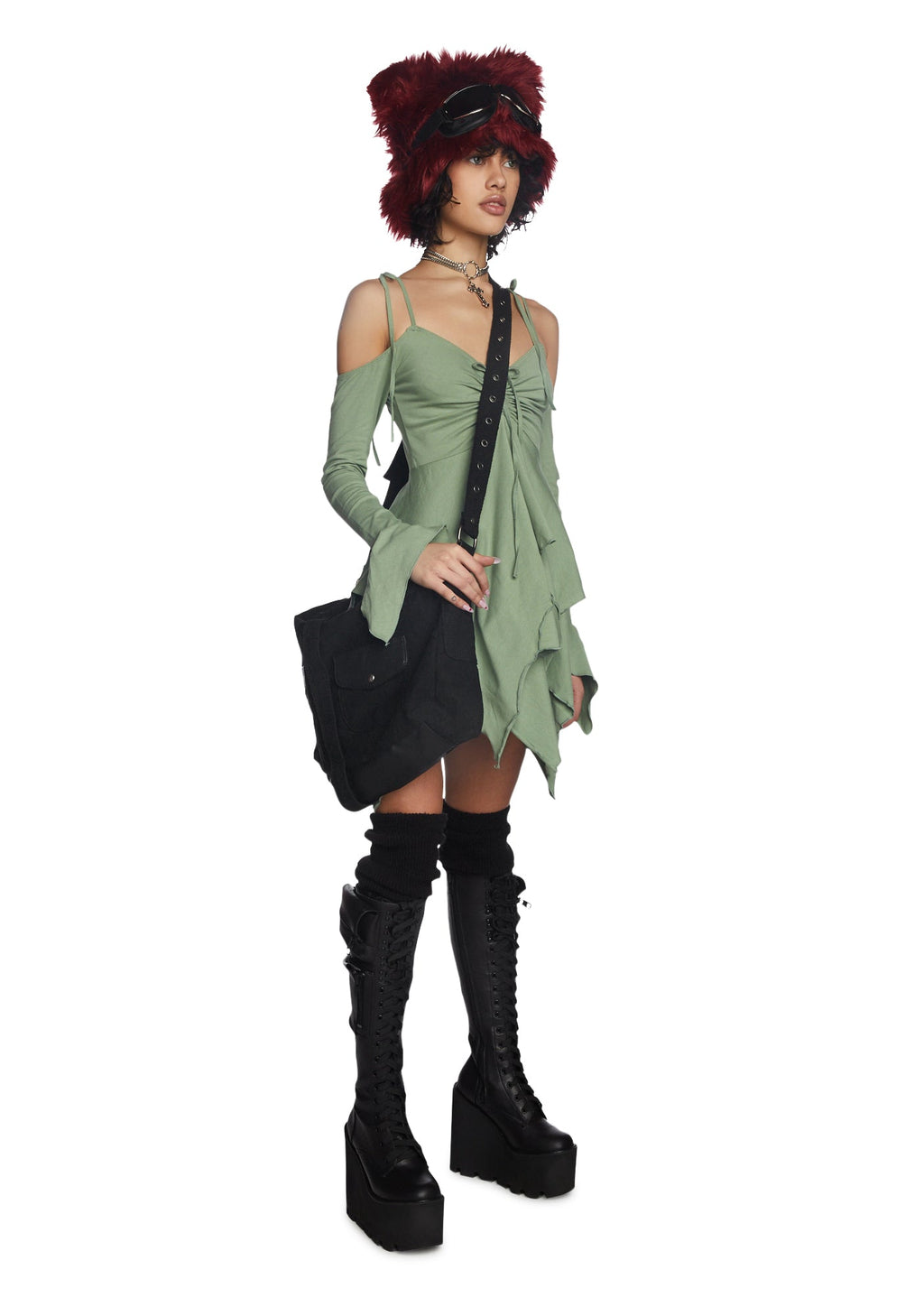 F is For Fairies Handkerchief Dress – Sage