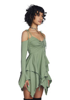 F is For Fairies Handkerchief Dress – Sage