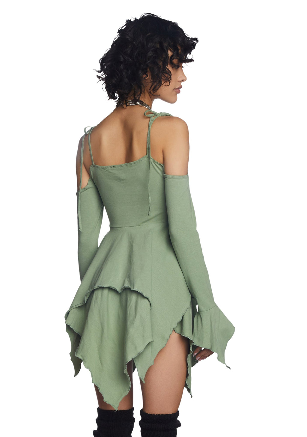 F is For Fairies Handkerchief Dress – Sage