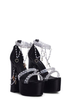 Holy Revelation Platform Heels – Black