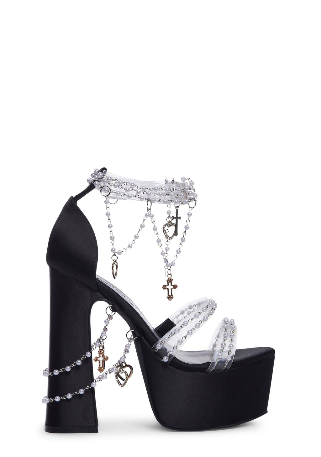 Holy Revelation Platform Heels – Black