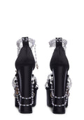 Holy Revelation Platform Heels – Black