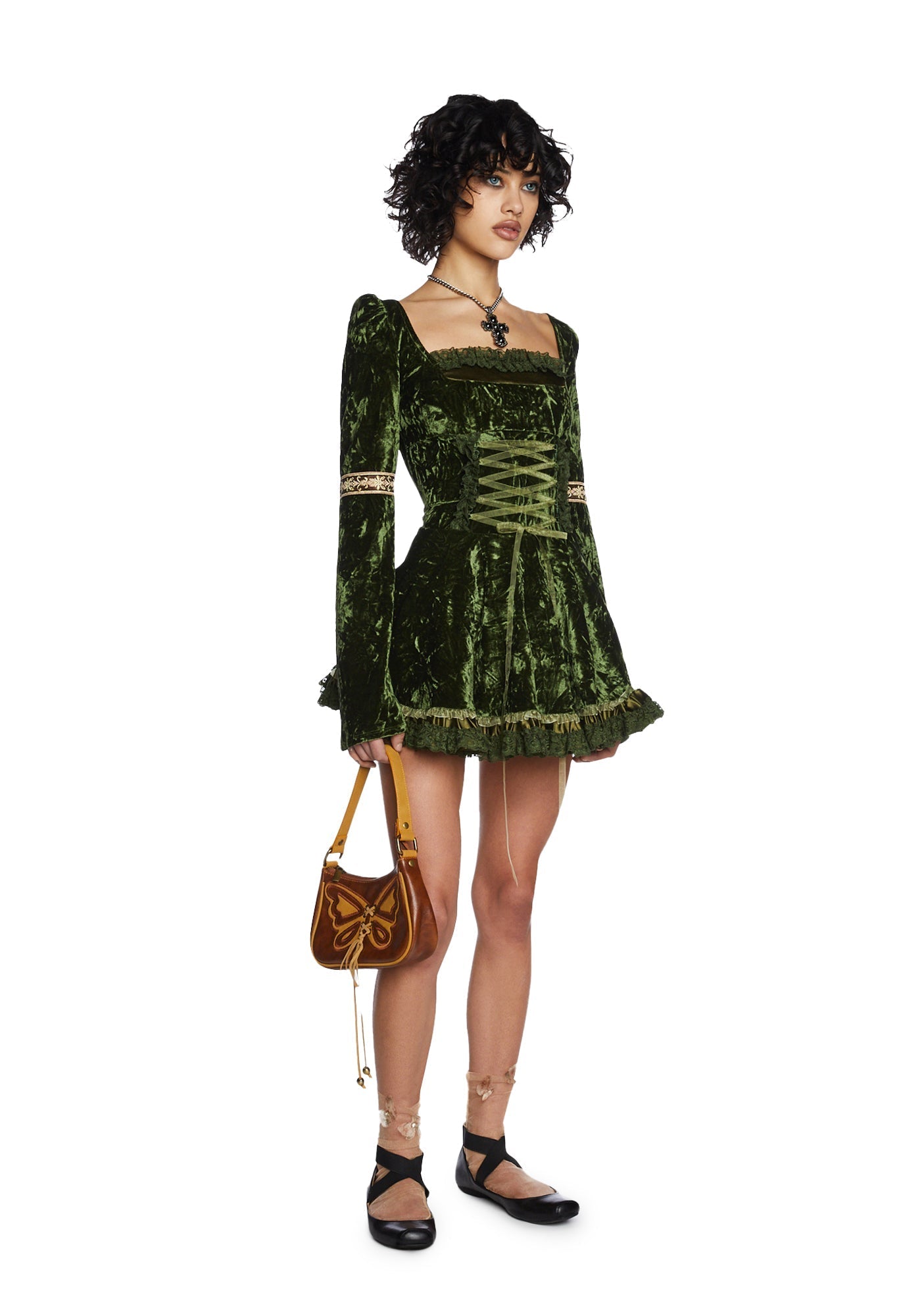 Myths N’ Legends Mini Dress – Green