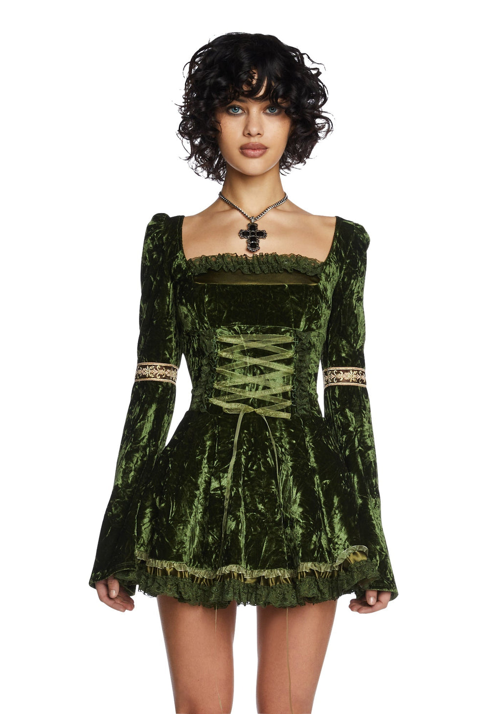 Myths N’ Legends Mini Dress – Green