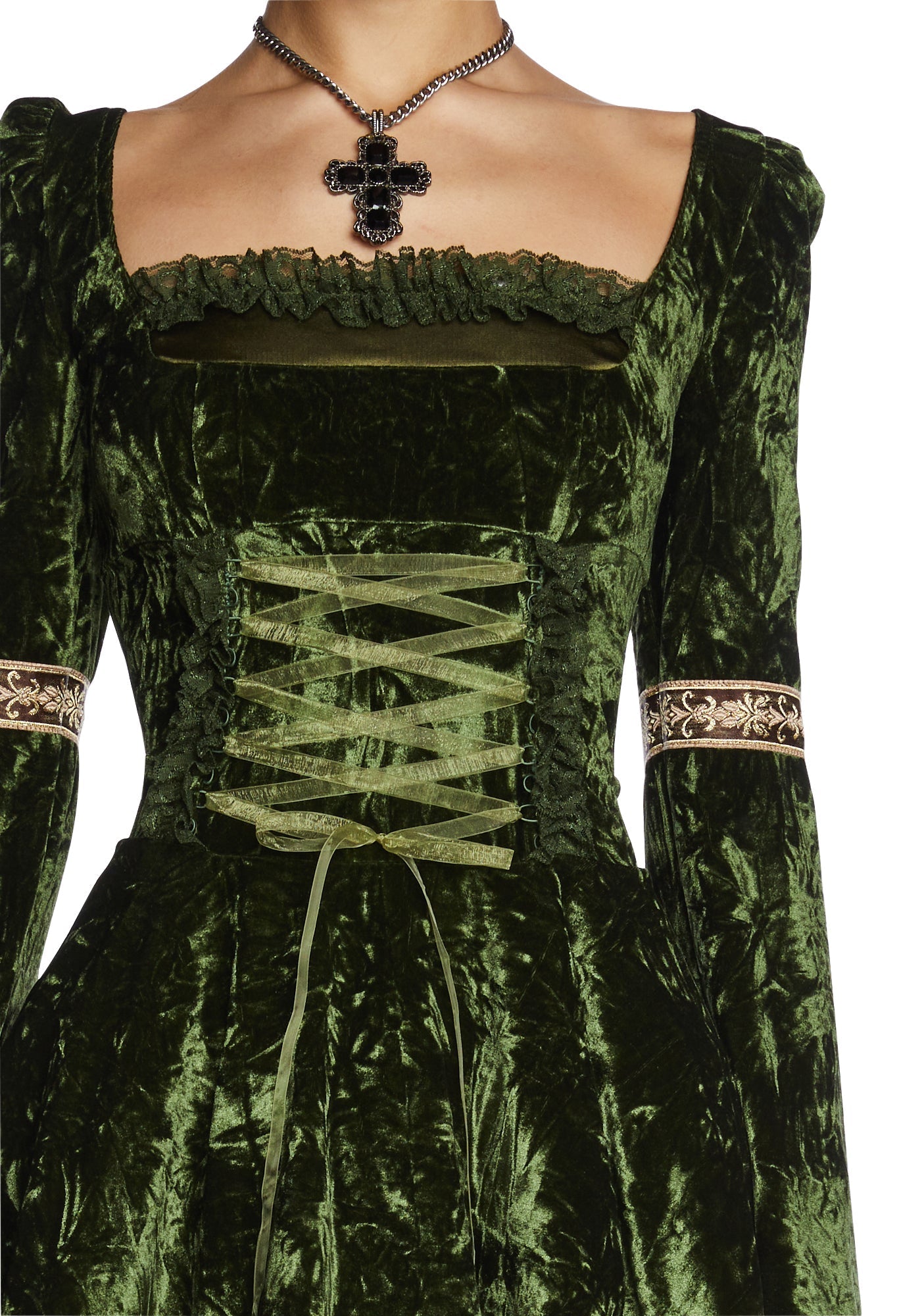 Myths N’ Legends Mini Dress – Green