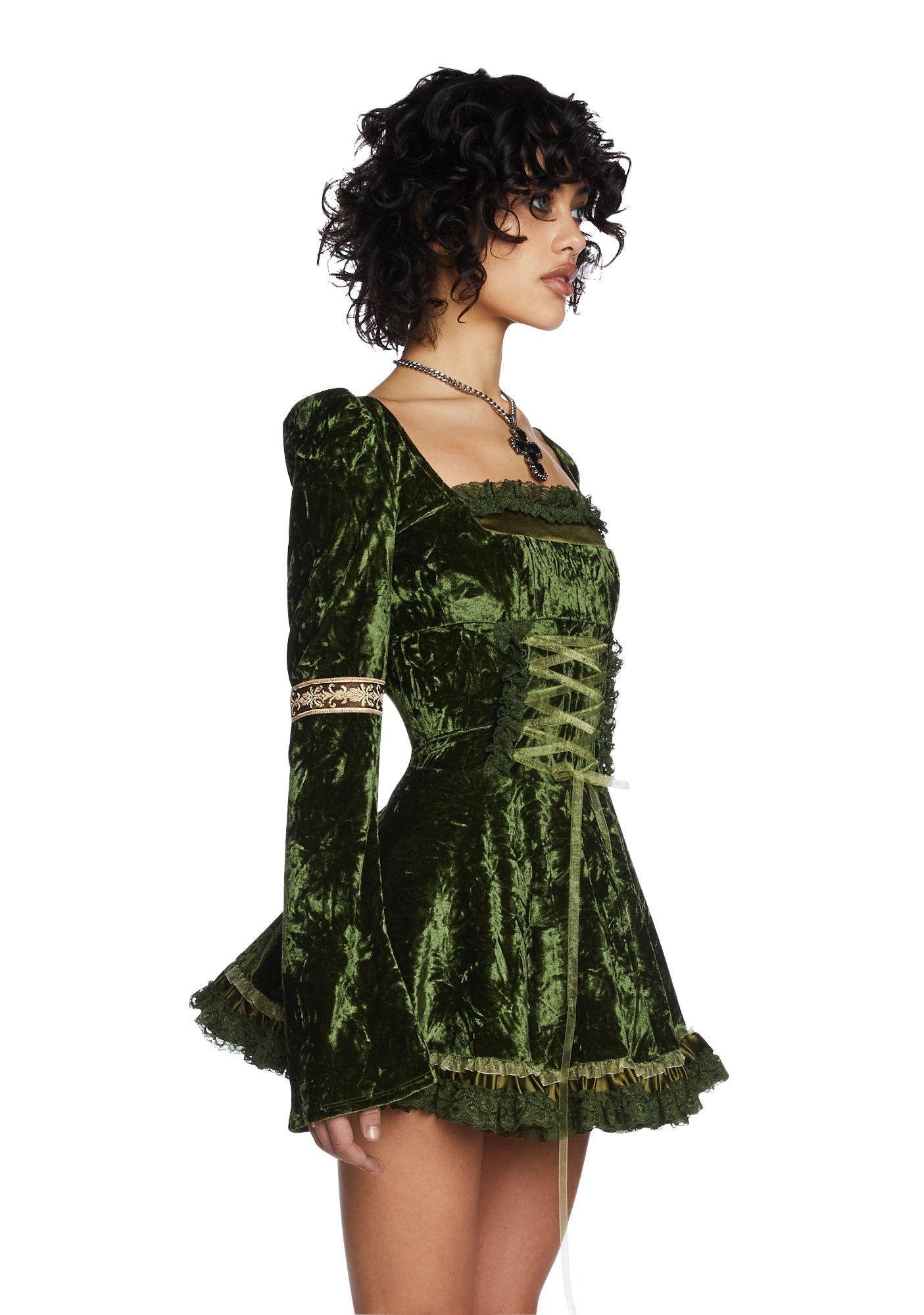 Myths N’ Legends Mini Dress – Green