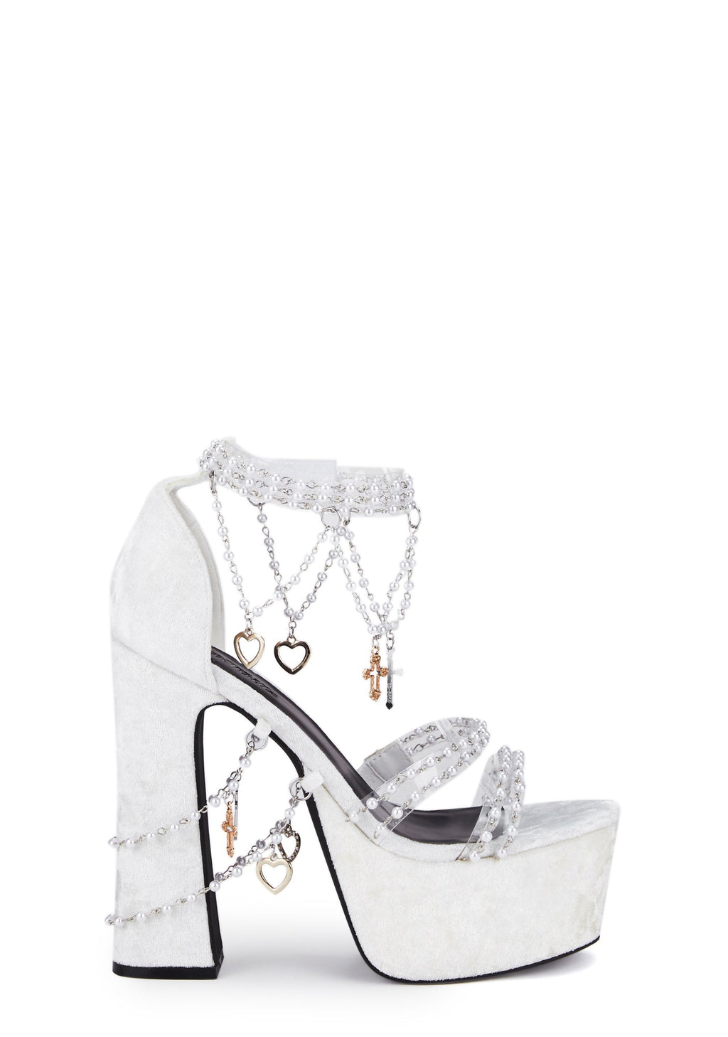 Holy Revelation Platform Heels – White