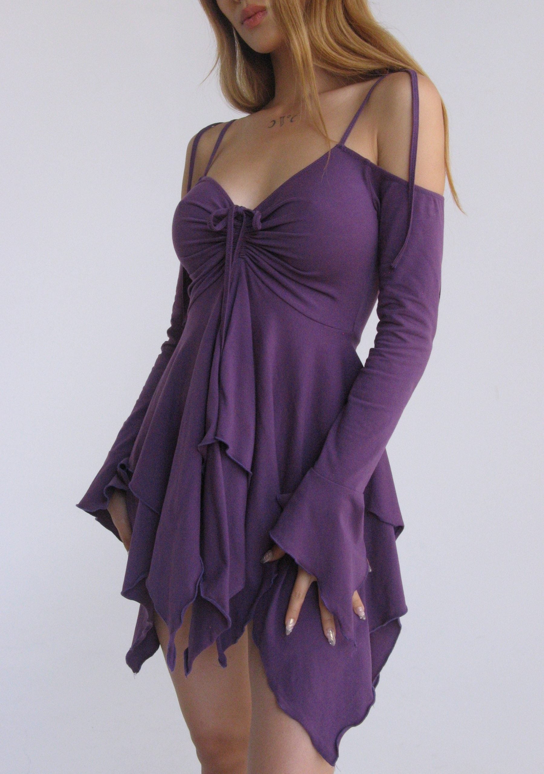F is For Fairies Handkerchief Dress – Violet