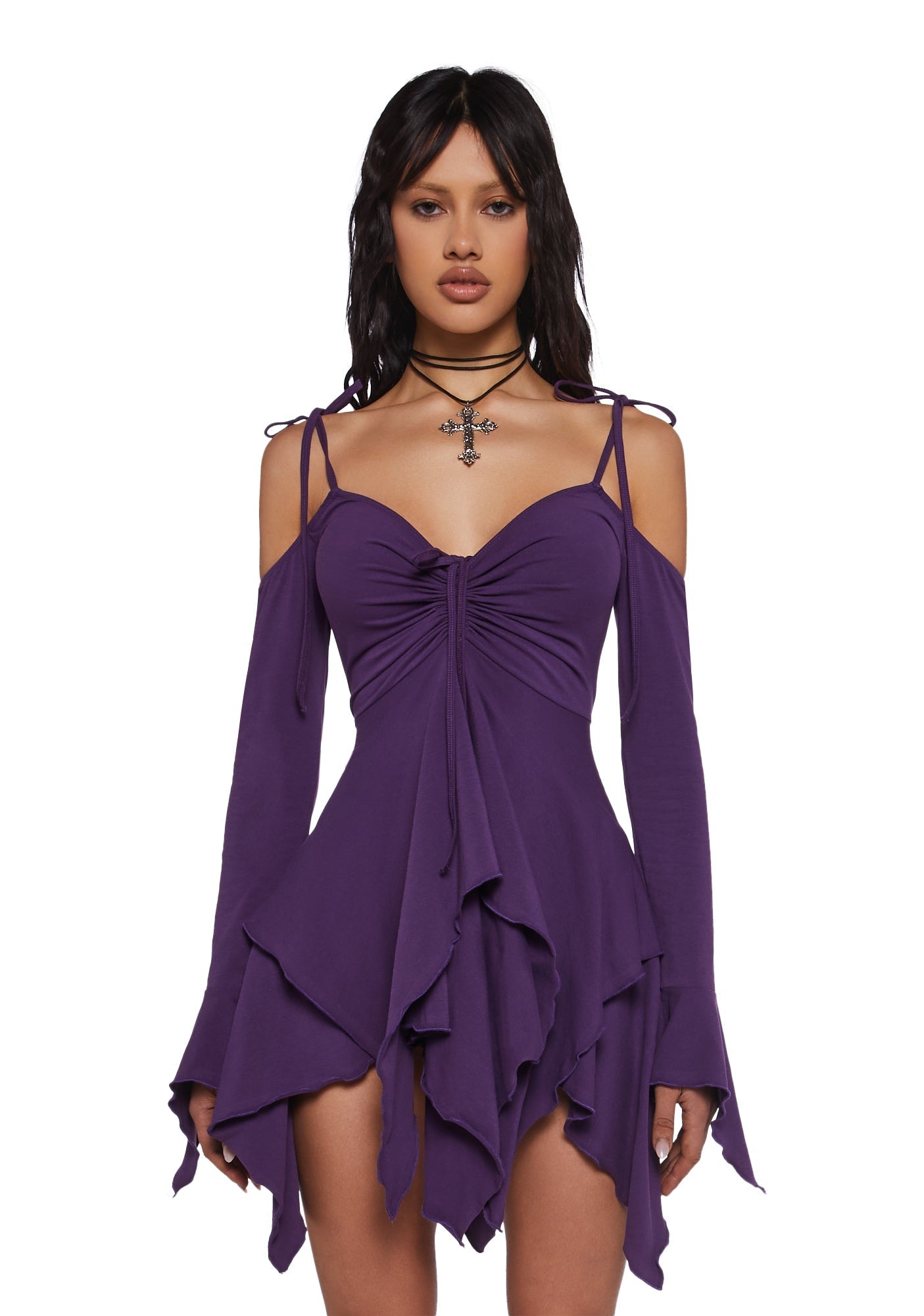 F is For Fairies Handkerchief Dress – Violet