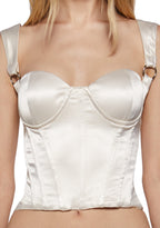 Hard To Handle Bustier Top – Ivory