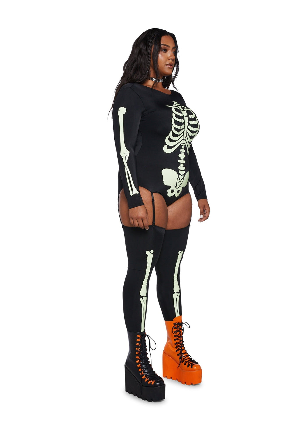 Plus Voodoo Glow Skull Costume