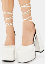 Anything But Basic Lace-Up Heels