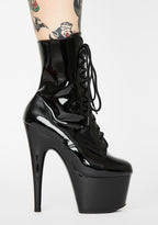 Black Patent Adore-1020 Stiletto Boots