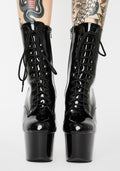 Black Patent Adore-1020 Stiletto Boots